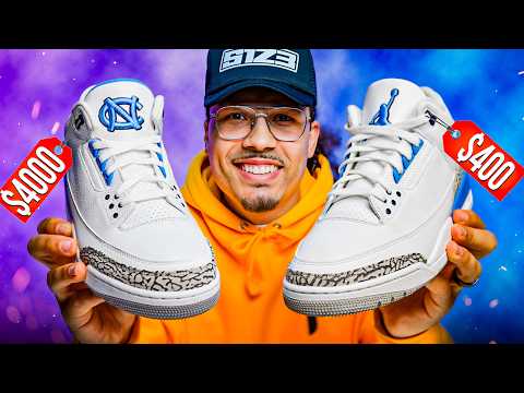 Air Jordan 3 UNC PE vs GR