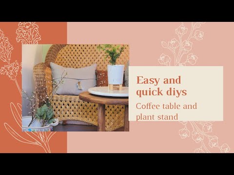 #falldecor#diycoffetable,r #diyplantstand  How to diy a coffee table and plant stand