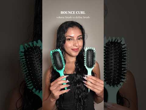 Bounce Curl volume brush vs define brush 🤍