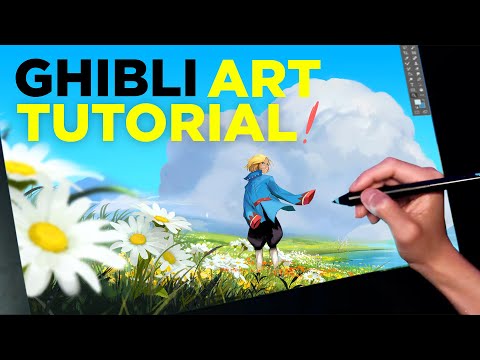 How to Paint a Ghibli Inspired Environment (Digital Art Tutorial)!