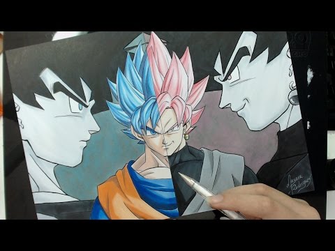 Speed Drawing - Goku SSJ Blue | Black SSJ Rose (Dragon Ball Super)