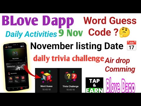 BLove Dapp 09 Nov TASK all ? BLove Dapp Free earning platform 💥 BLove Dapp Air Drop Coming