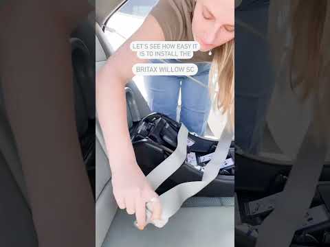 Look how easy it is to install the Britax Willow SC infant car seat!  #babycarseat #babygear