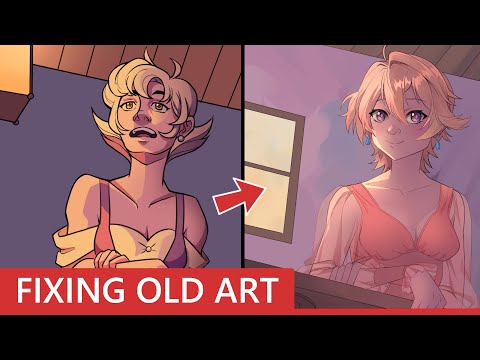 [ANIME SPEEDPAINT] Redrawing My Old Art 12 – Lantern in the Evening