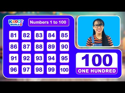 Learn How to Count 1 - 100 with Miss V | Counting Numbers 1 to 100 | One To Hundred Counting