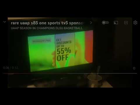 rare tv5 one sports uaap season 85 sponsor bumper McDonald's November 26 2022 commercial break