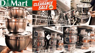 🛍️D MART/Cheapest Clearance sale!!2024 Under ₹75/offers upto 85% off kitchen steel household items