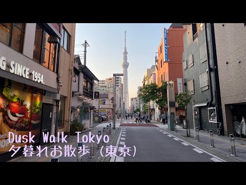 Dusk walk (Tokyo). 夕暮れお散歩 (東京)。