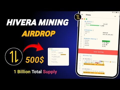 Hivera Telegram Mining Airdrop Guide | Hivera DePin Project | Crypto Airdrop | Hivera Real or Fake