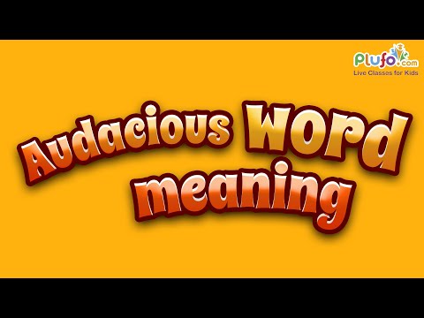 Audacious || word meaning || Plufo