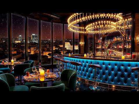 Luxury Bar Ambience with Exquisite Jazz Saxophone Music ~ Jazz Relaxing Music for Work, Sleep