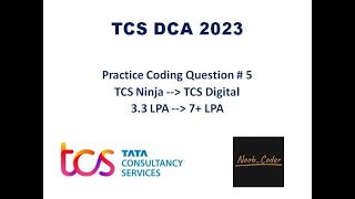 TCS DCA Coding Question | Practice Question #5 | Java | Python | #tcsxplore #tcsdigital