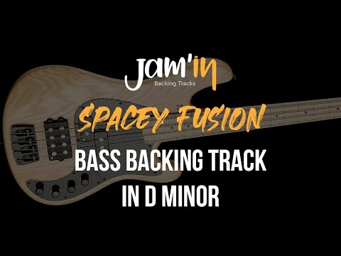 Spacey Fusion Bass Backing Track in D Minor