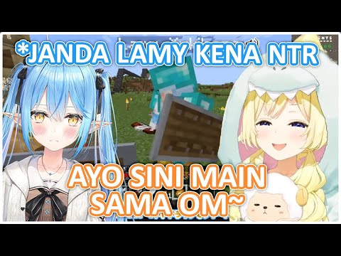 WATAME Menggoda LAMMY Yang Lagi Jadi Janda Di Minecraft Hardcore (Day 4) | (Hololive Clips)