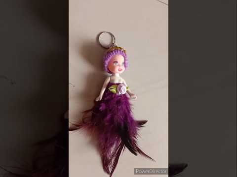 Keychain Making At home💜💜cute 🧚‍♀️🧚‍♀️ Keychain #shorts #diy