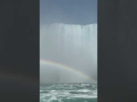 Up-close view of Niagara Falls from the Maid of the Mist boat!