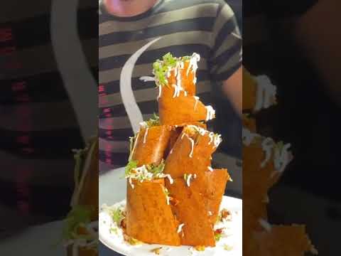 Street Food Around the World - Raining cheese on a Burj Khalifa dosa 😆