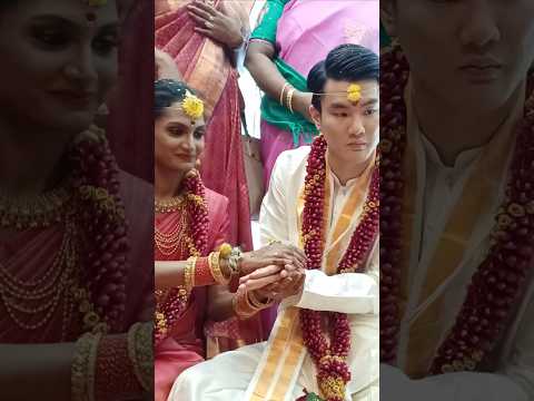 Funny cute moment- International couple, Indian Wedding #taraandharu #couple #indiajapan #japanese