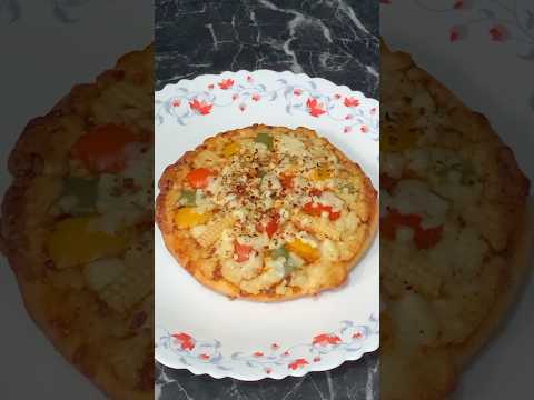 Pizza recipe #nooven #cheeseloaded #kadhaipizza #crispysnacks #vegetarianrecipe #forkids #shorts