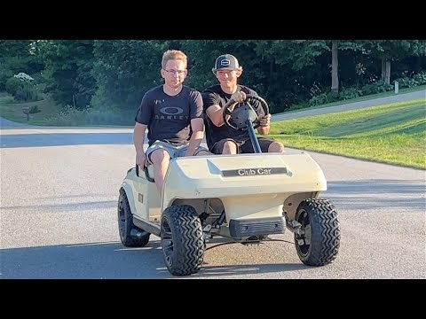 Snowmobile Engine Golf Cart Runs! (670cc Rotax)