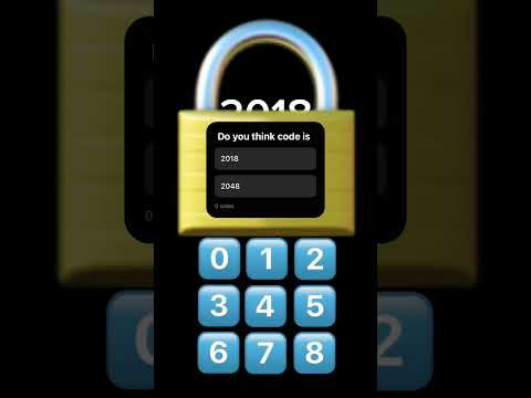 Enter your code to open lock! #quiz #games #code #lock #myyearonyoutube2024 #diy #youtubehighfive