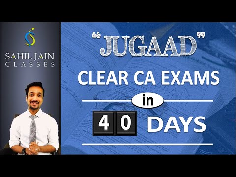 Clear CA Exams in 40 days