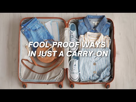 5 Tips To Pack Light For A Long Trip | Tips + Folding Hacks