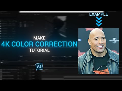 make 4k color correction WITHOUT ANY PLUGINS - after effects tutorial