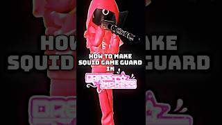 squid game guard tutorial *NO VIP* #dresstoimpress #trending #squidgame #roblox