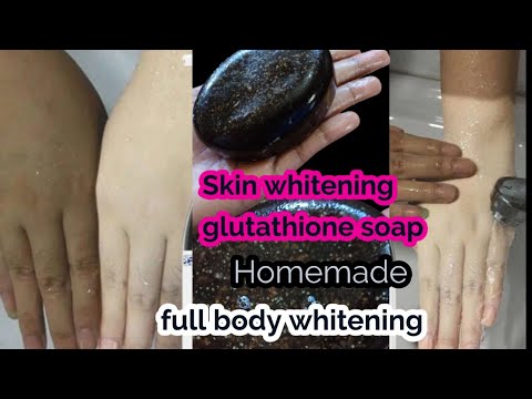 Permanent skin whitening glutathione soap Tamil/Homemade glutathione soap/skin whiteningHerbal soap