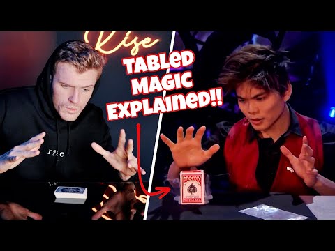 How to do the BEST *Tabled* Card Tricks!! // MAGIC TUTORIAL