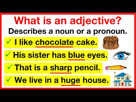 ADJECTIVES 🤔 | What is an adjective? | Learn with examples | Parts of speech 5