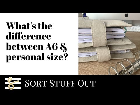 What's the difference between A6 & Personal Planners? Ring Planner Size Guide - UKPA - Planner Tips