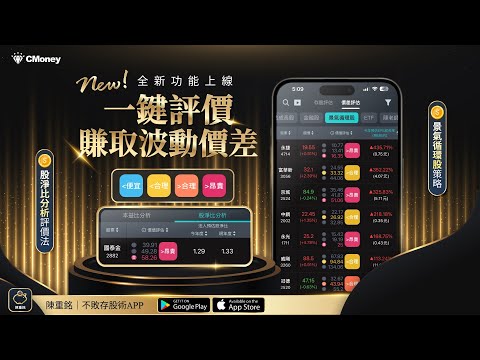 不敗教主．陳重銘｜不敗存股術APP：全新功能【景氣循環股】策略、【股價淨值比】評價法實戰應用教學