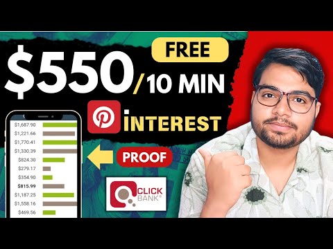 Pinterest! $550 Sale In 10 Min Using Affiliate Marketing 100% Free | 2024 | In Hindi