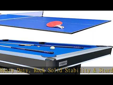 RACK Scorpius 7-Foot Multi Game Billiard/Pool with Table Tennis