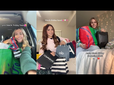 Black friday shopping haul - TikTok compilation