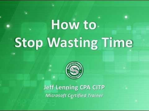 Stop Wasting Time in Excel