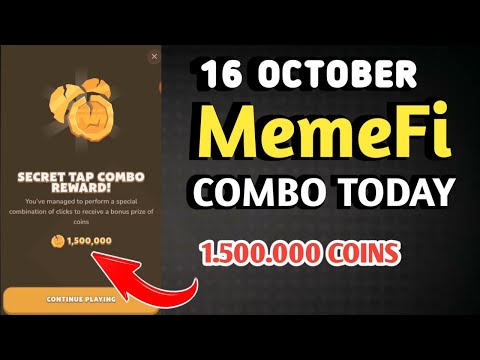 MEMEFI SECRET COMBO TODAY 16 OCTOBER 2024 | MEMEFI DAILY COMBO | MEMEFI COMBO TODAY | MEMEFI COMBO