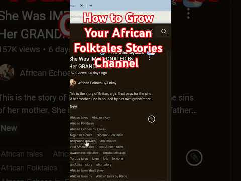 How to Grow Your African Folktales YouTube Channel #ai #africanfolktales