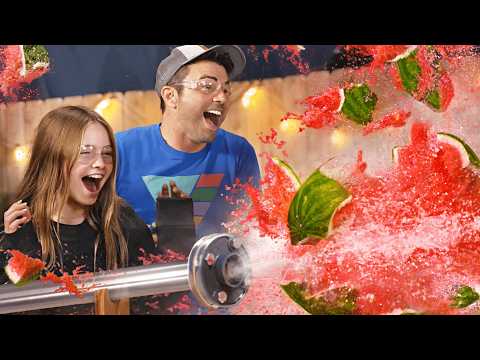 Vacuum Cannon Explosions w/ Salish Matter!- Camp CrunchLabs Week 5