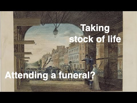 Observing a Funeral and Taking Stock of One's Life