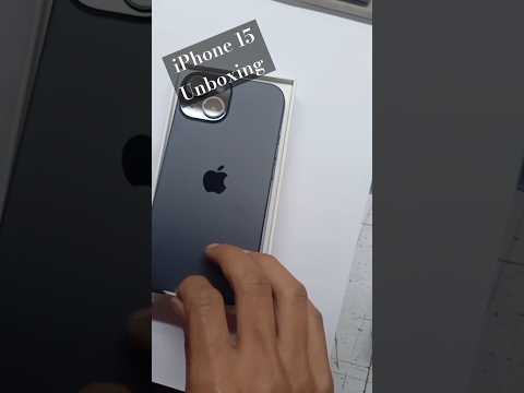 Apple Iphone 15 Black Unboxing || #apple #iphone #iphone15 #unboxing #phone #love