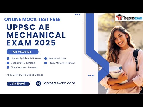 UPPSC AE MECHANICAL Mock Test 2025 | UPPSC AE MECHANICAL Question Paper | Practice Set 2025