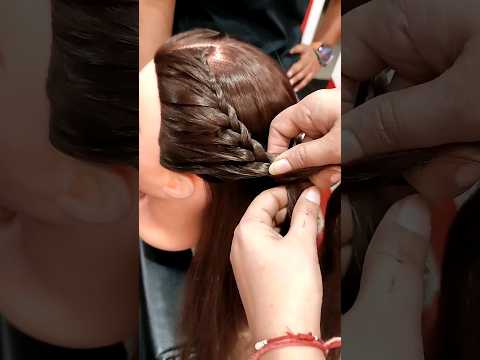 Front braid easy hairstyle tutorial ||#partywearhairstyles #braidhairstyles || Diya Makeover