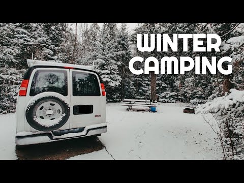 Van Life Winter Camping at Macgregor Point Provincial Park | Cook some camping meals with us!