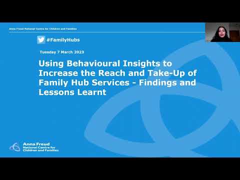 Using behavioural insights to increase the reach and take-up of Family Hub services - lessons learnt