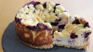 Good scent of butter! How to make blueberry cheesecake