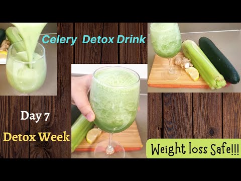 Celery Detox Drink | Super detox under 5 min recipe| Detox Week #weightloss #detoxwaterforweightloss