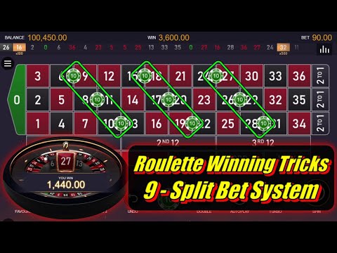 9 - Split Bet System Online Casino Game Roulette Winning Tricks